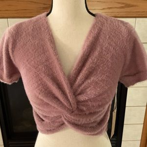 NWT Dreamers Twist Cropped Sweater, Sz M